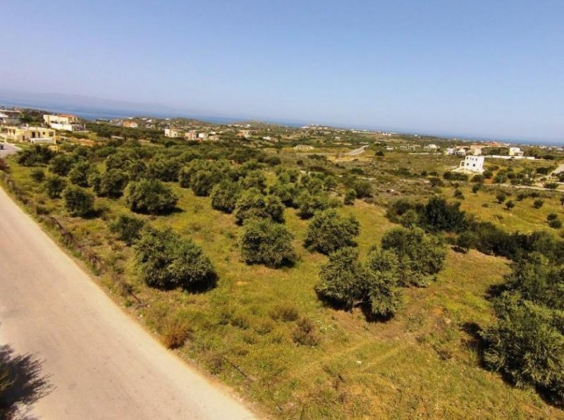 Chorafakia Chania Olivenbäume und Meerblick - in der Nähe von Stränden Grundstück kaufen